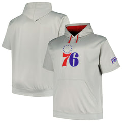 Fanatics Philadelphia 76ers Big & Tall Logo Pullover Hoodie Silver