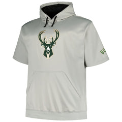 Fanatics Milwaukee Bucks Big & Tall Logo Pullover Hoodie Silver