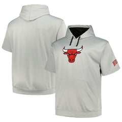 Fanatics Chicago Bulls Big & Tall Logo Pullover Hoodie Silver