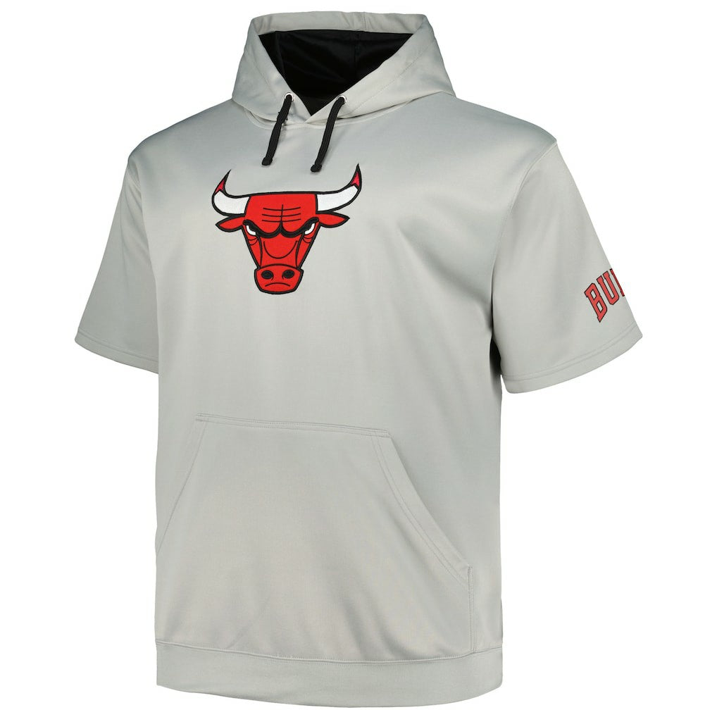 Fanatics Chicago Bulls Big & Tall Logo Pullover Hoodie Silver