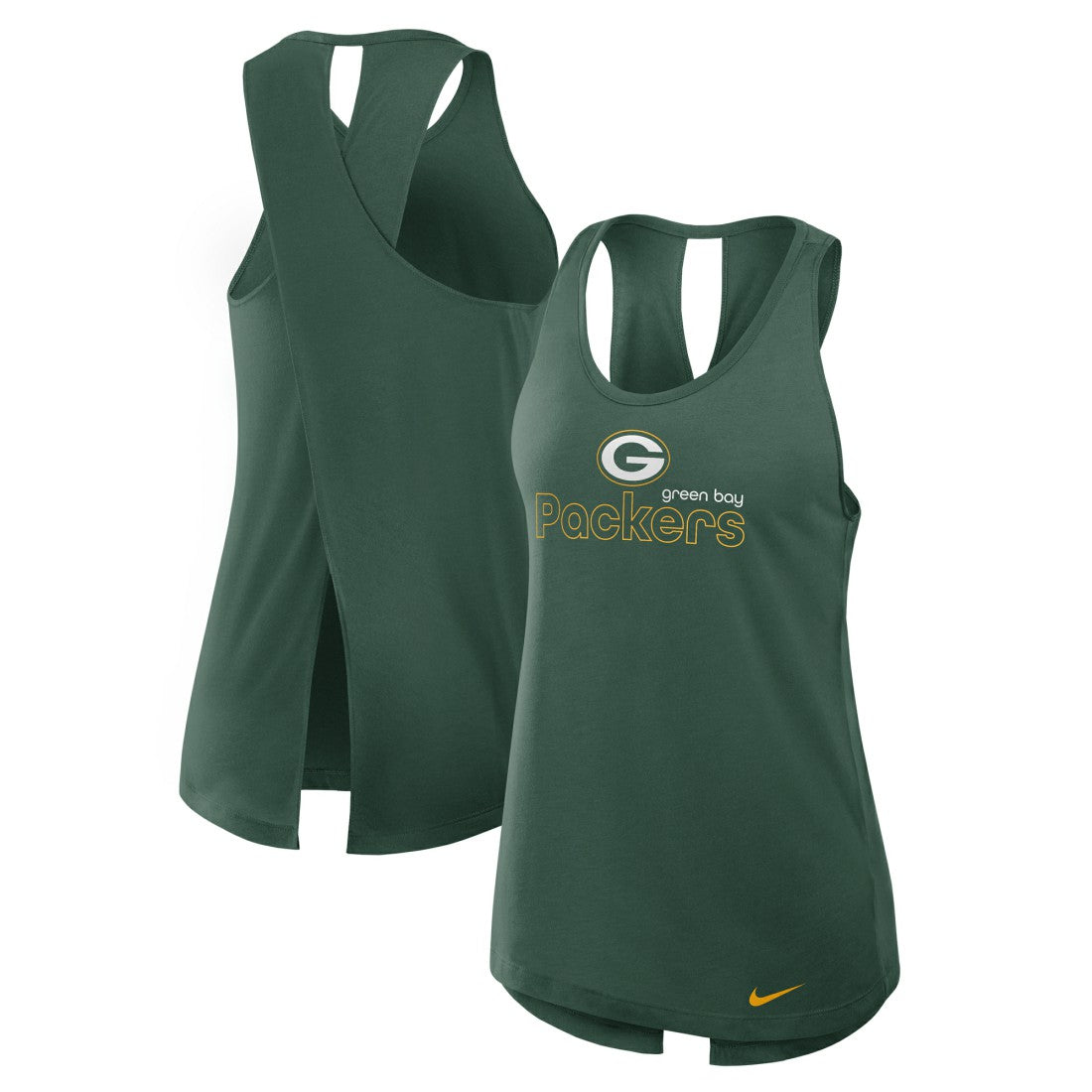 Green Bay Packers Women's Plus Size Performance Tank Top - Green - Nike