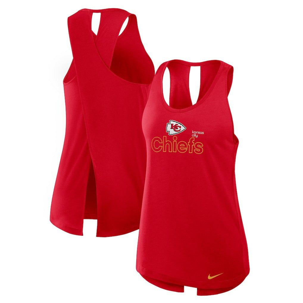 Kansas City Chiefs Women's Plus Size Performance Tank Top - Red - Nike