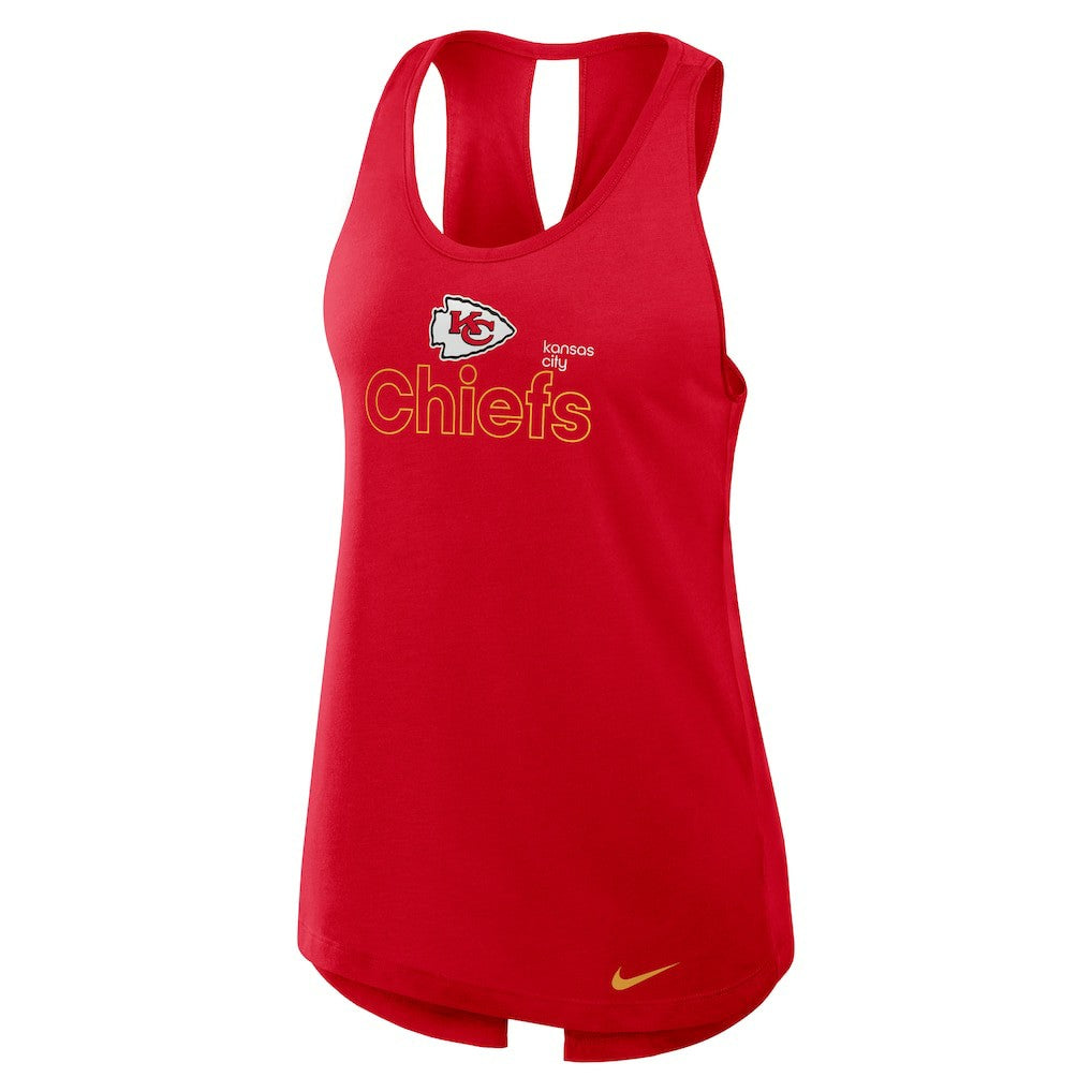 Kansas City Chiefs Women's Plus Size Performance Tank Top - Red - Nike