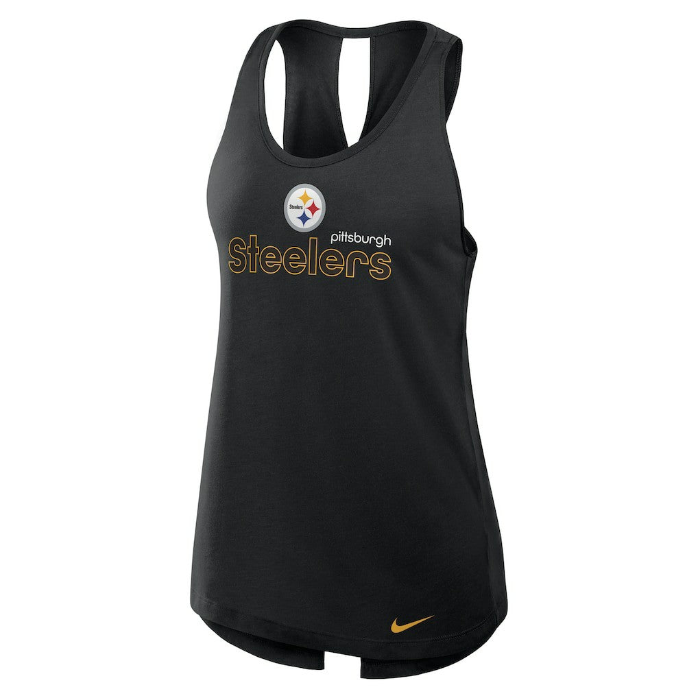 Pittsburgh Steelers Women's Plus Size Performance Tank Top - Black - Nike