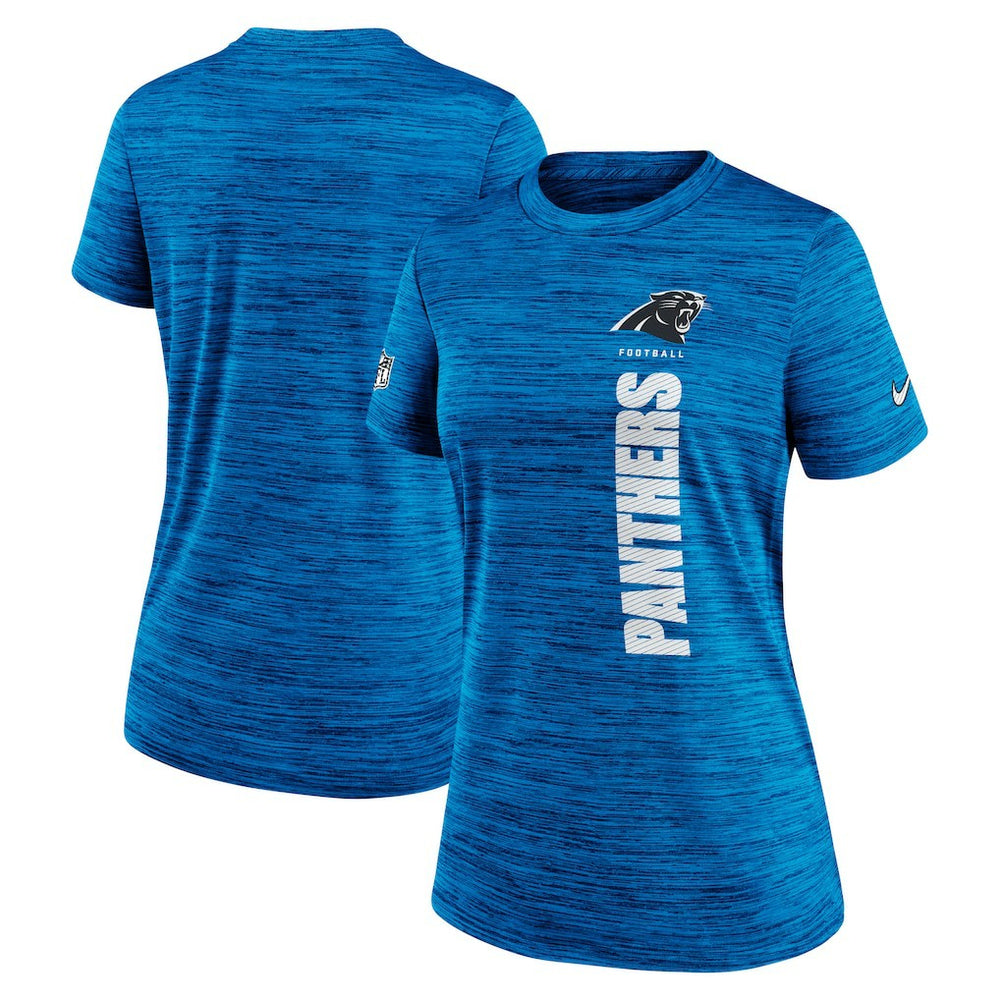 Carolina Panthers Women's Sideline Velocity Dri-FIT T-Shirt - Blue - Nike