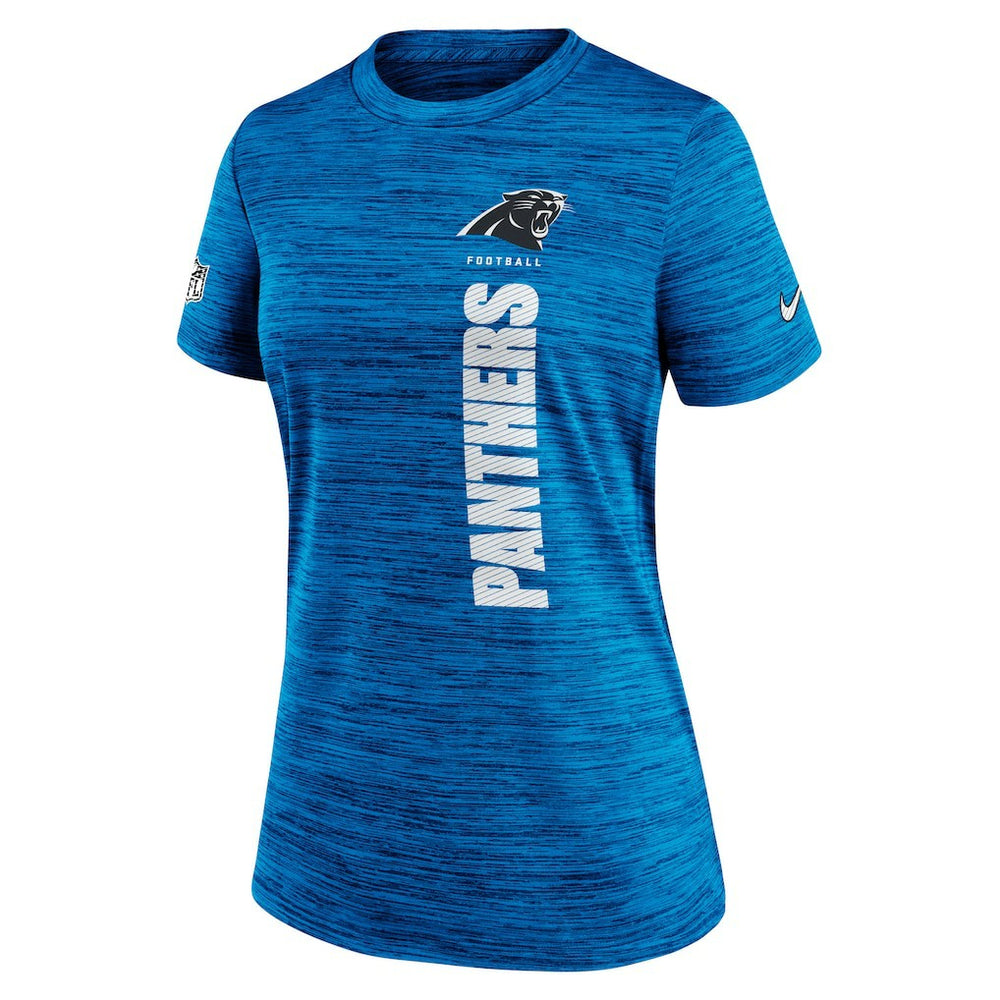 Carolina Panthers Women's Sideline Velocity Dri-FIT T-Shirt - Blue - Nike