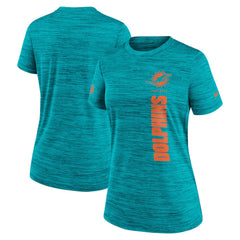 Miami Dolphins Women's Sideline Velocity Dri-FIT T-Shirt - Aqua - Nike