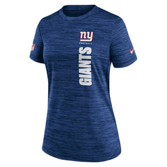New York Giants Women's Sideline Velocity Dri-FIT T-Shirt - Royal - Nike
