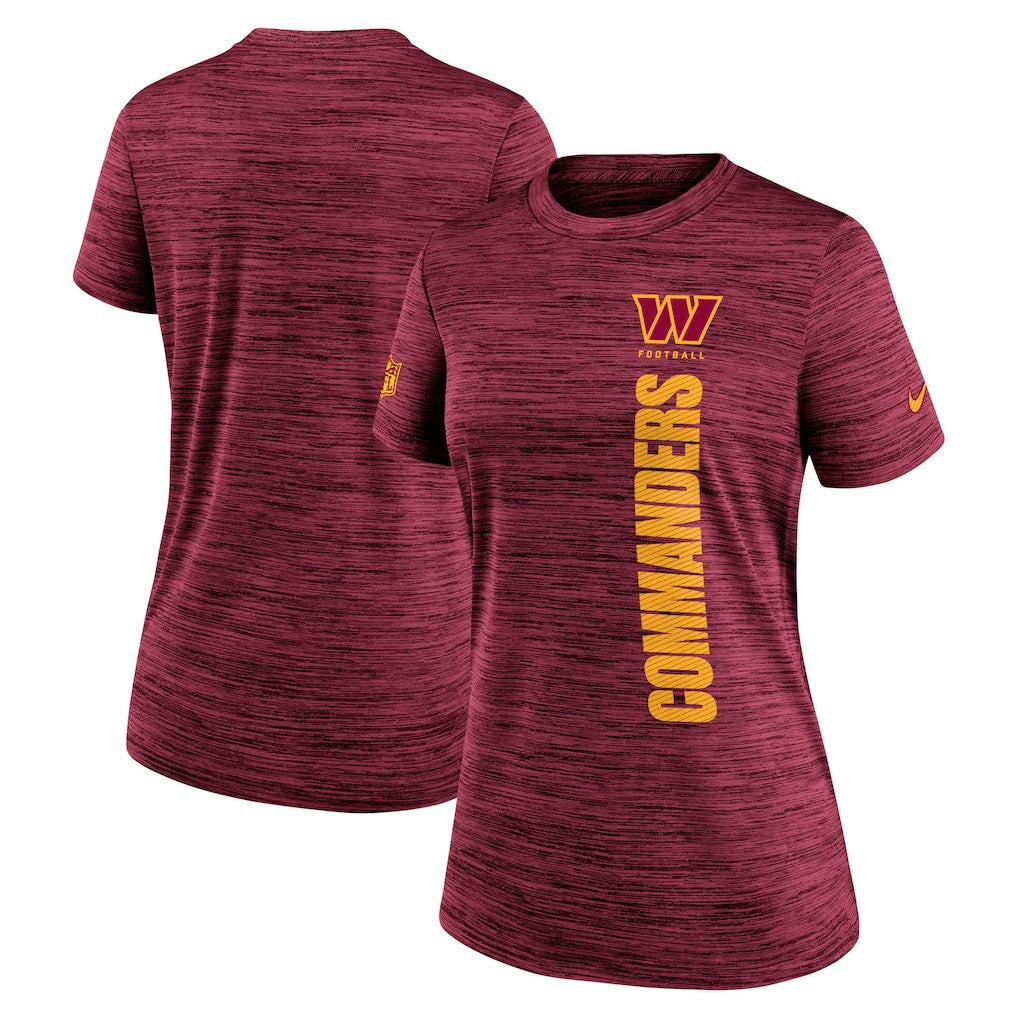 Washington Commanders Women's Sideline Velocity Dri-FIT T-Shirt - Burgundy - Nike