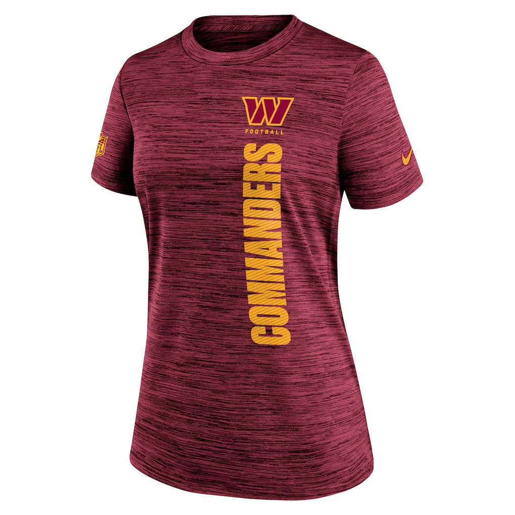 Washington Commanders Women's Sideline Velocity Dri-FIT T-Shirt - Burgundy - Nike