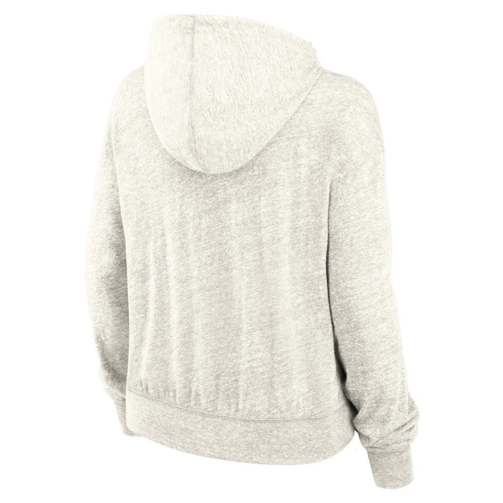 New York Jets Women's Gym Vintage Logo Pullover Hoodie - Cream - Nike