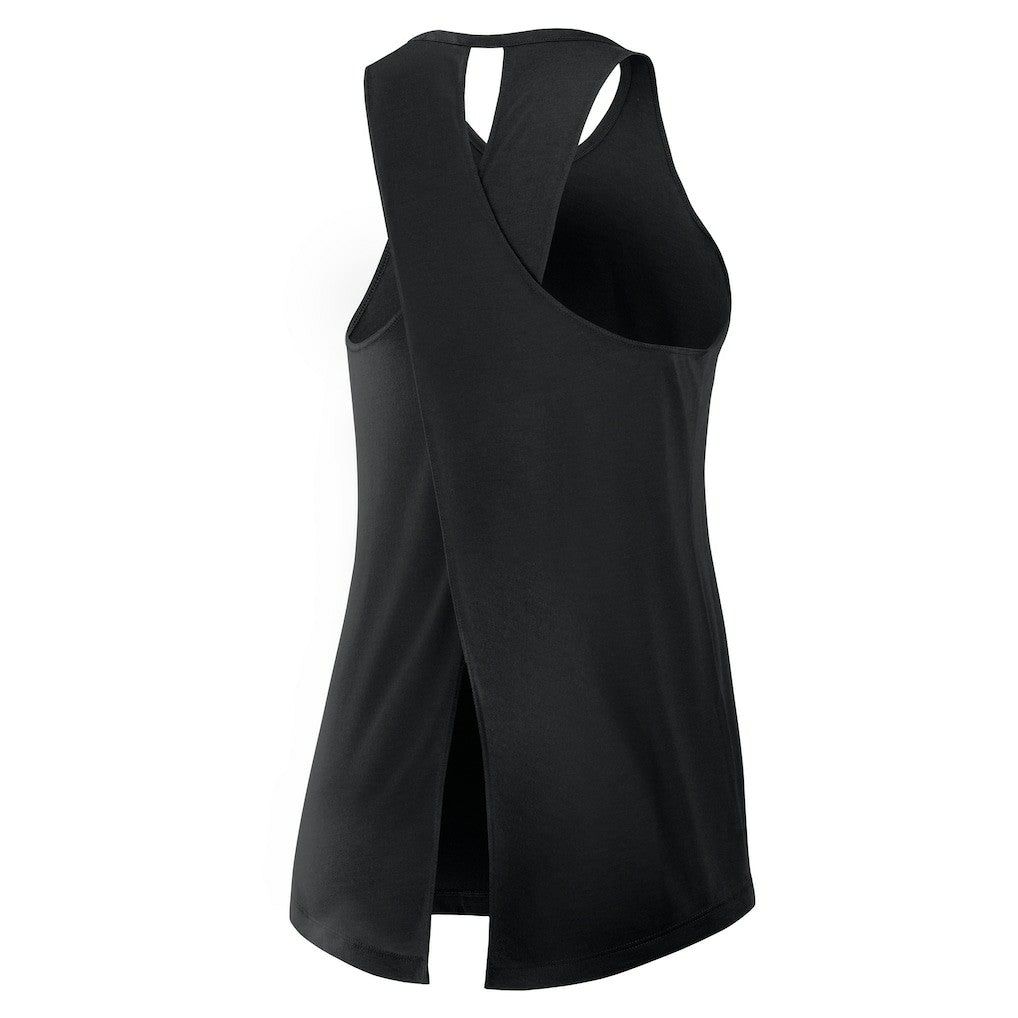 Jacksonville Jaguars Women's Open-Back Crisscross Dri-FIT Tank Top - Black - Nike