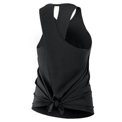 Las Vegas Raiders Women's Open-Back Crisscross Dri-FIT Tank Top - Black - Nike