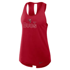 Tampa Bay Buccaneers Women's Open-Back Crisscross Dri-FIT Tank Top - Red - Nike