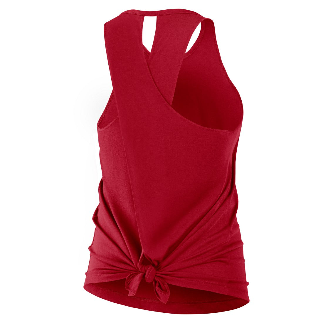 Tampa Bay Buccaneers Women's Open-Back Crisscross Dri-FIT Tank Top - Red - Nike
