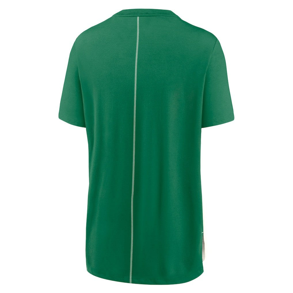 New York Jets Women's Wordmark Tri-Blend T-Shirt - Cream/Kelly Green - Nike