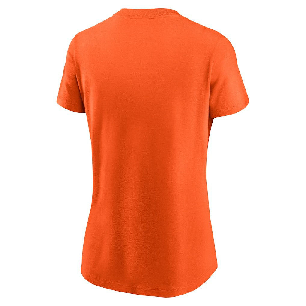 Cleveland Browns Women's Throwback Primary Logo T-Shirt - Orange - Nike