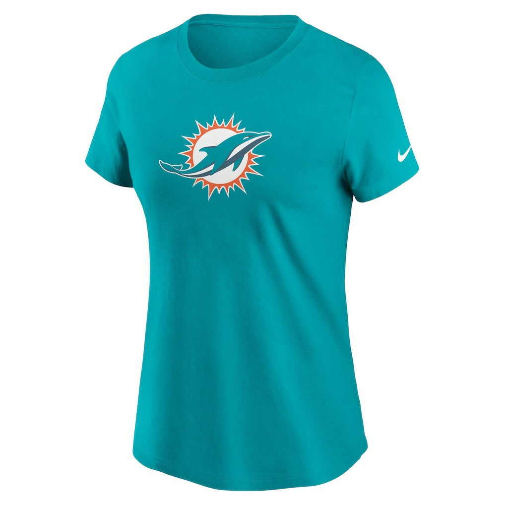 Miami Dolphins Women's Primary Logo T-Shirt - Aqua - Nike