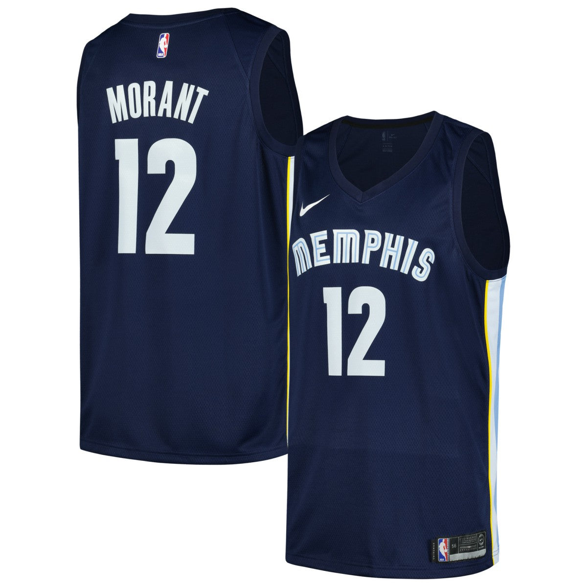 Nike Ja Morant Memphis Grizzlies Swingman Player Jersey Icon Edition Navy