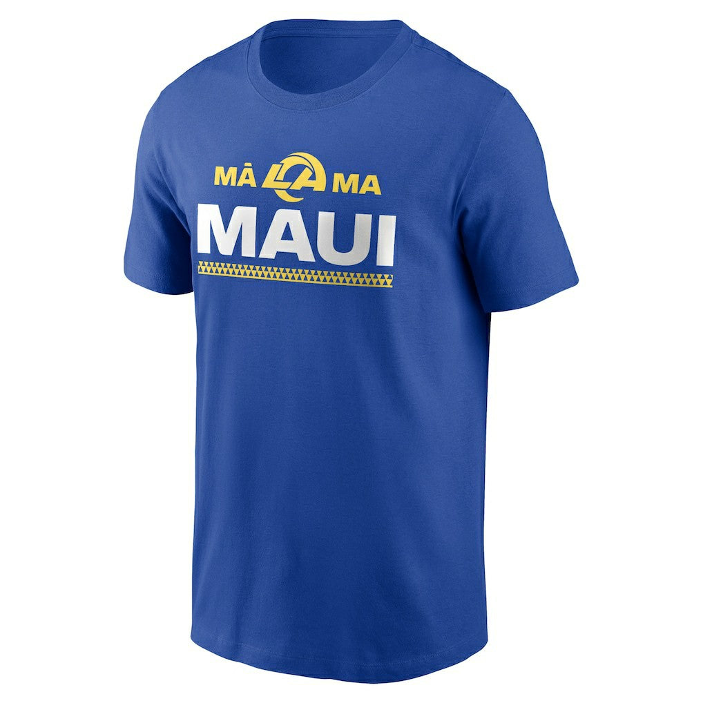Los Angeles Rams x Maui Relief T-Shirt - Royal - Nike