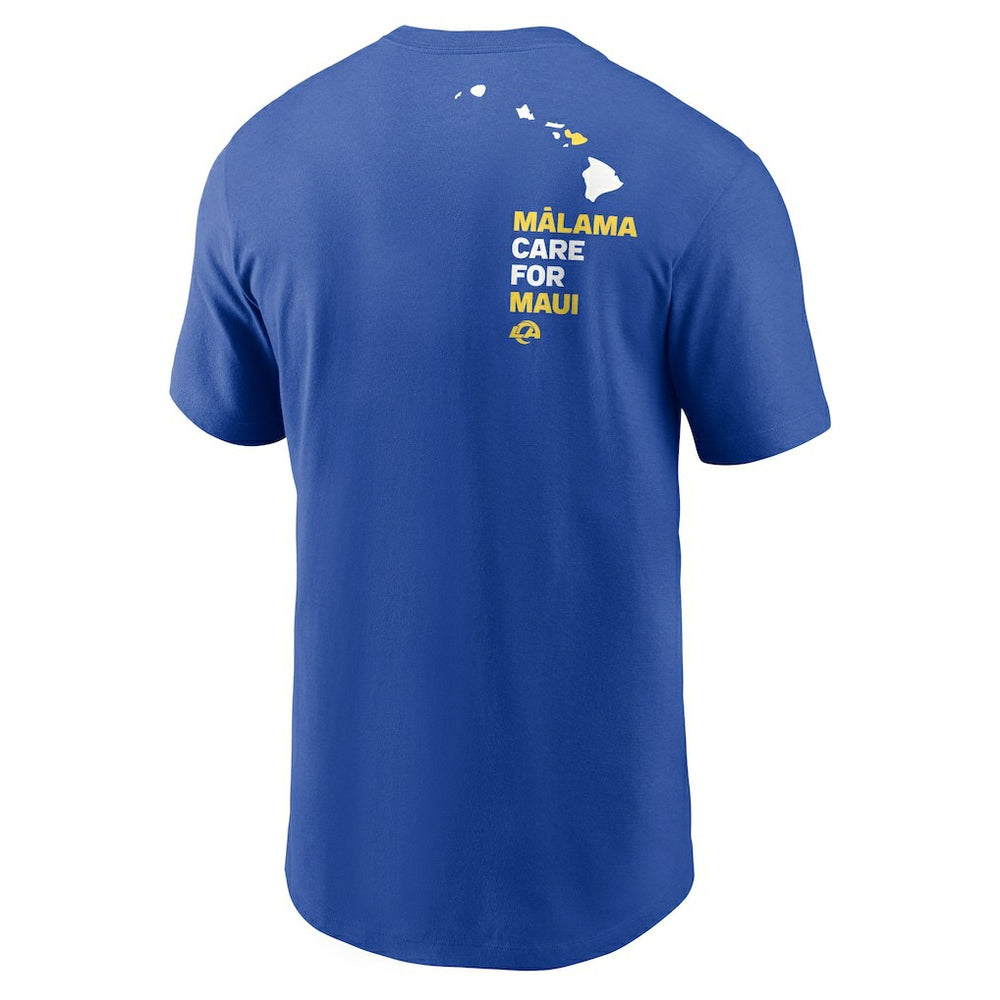 Los Angeles Rams x Maui Relief T-Shirt - Royal - Nike