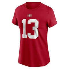 Brock Purdy San Francisco 49ers Women's Player Name & Number T-Shirt - Scarlet - Nike