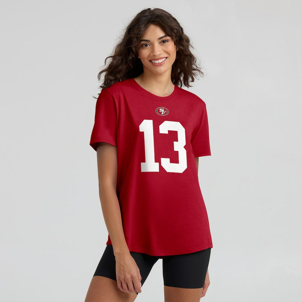 Brock Purdy San Francisco 49ers Women's Player Name & Number T-Shirt - Scarlet - Nike