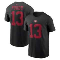 Brock Purdy San Francisco 49ers Player Name & Number T-Shirt - Black - Nike