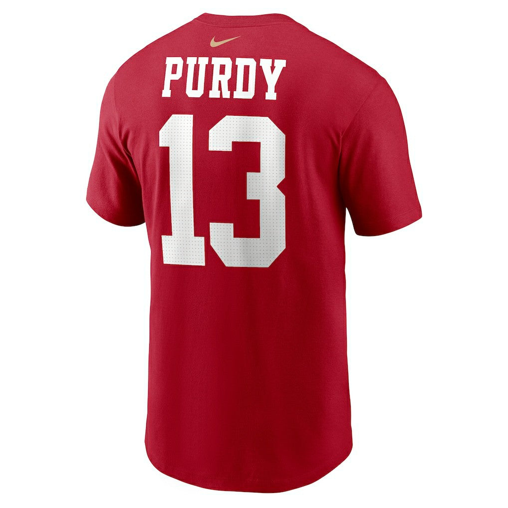 Brock Purdy San Francisco 49ers Player Name & Number T-Shirt - Scarlet - Nike