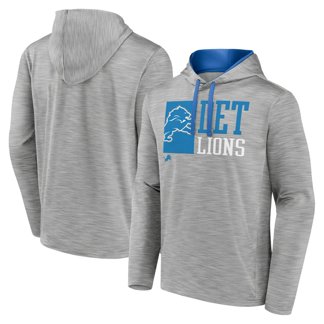Detroit Lions Never Quit Hoodie - Heather Gray - Fanatics