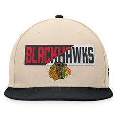 Chicago Blackhawks Fanatics Goalaso Snapback Hat - Cream/Black | Fanatics sale
