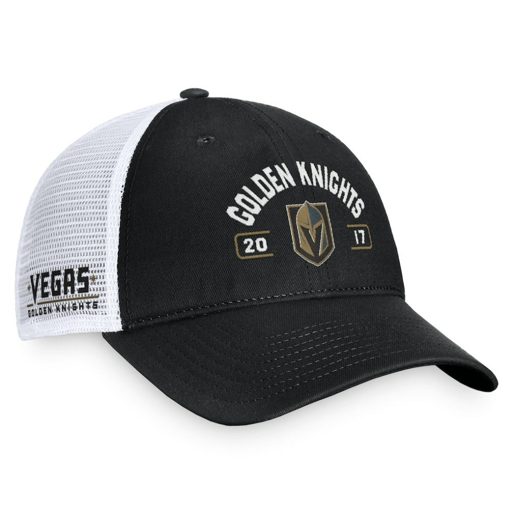 Vegas Golden Knights Fanatics Free Kick Trucker Adjustable Hat - Black/White | Fanatics discount