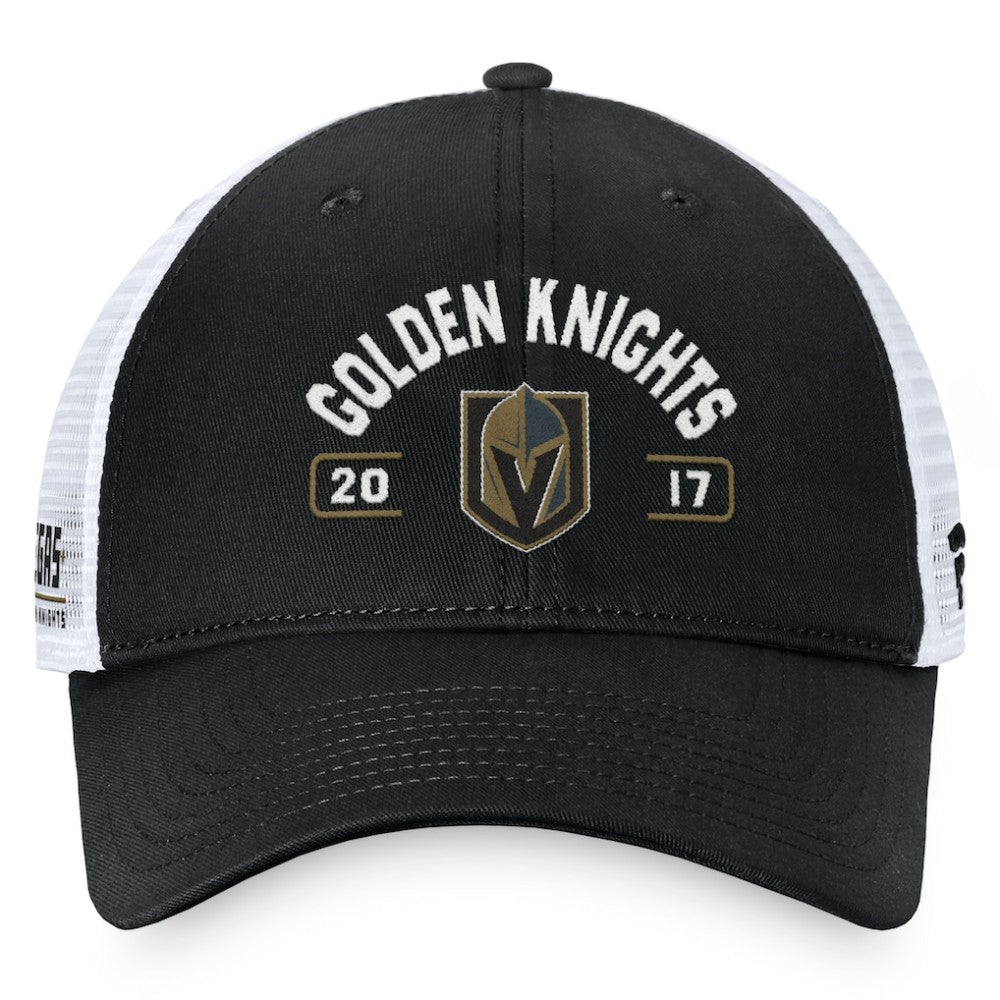 Vegas Golden Knights Fanatics Free Kick Trucker Adjustable Hat - Black/White | Fanatics discount