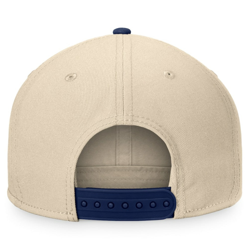 St. Louis Blues Fanatics Goalaso Snapback Hat - Cream/Navy | Fanatics on sale