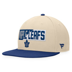 Toronto Maple Leafs Fanatics Goalaso Snapback Hat - Cream/Blue | Fanatics Clearance