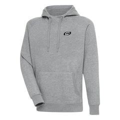 Carolina Hurricanes Antigua Metallic Logo Victory Pullover Hoodie - Heather Gray | NHL on sale