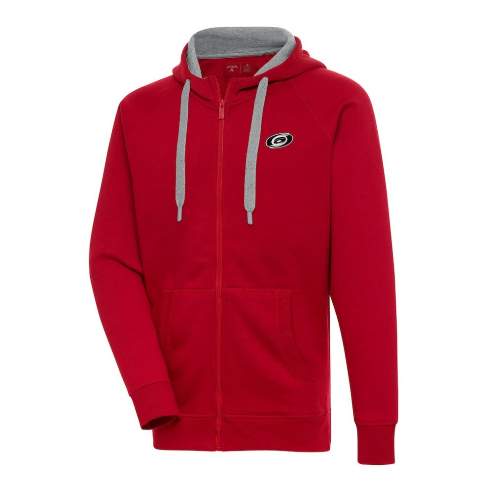 Carolina Hurricanes Antigua Metallic Logo Victory Full-Zip Hoodie - Red | NHL discount
