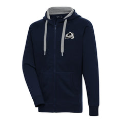 Colorado Avalanche Antigua Metallic Logo Victory Full-Zip Hoodie - Navy | NHL Lifestyle