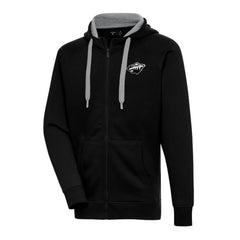 Minnesota Wild Antigua Metallic Logo Victory Full-Zip Hoodie - Black | NHL Clearance