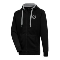 New Jersey Devils Antigua Metallic Logo Victory Full-Zip Hoodie - Black | NHL near me