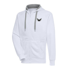 Washington Capitals Antigua Metallic Logo Victory Full-Zip Hoodie - White | NHL online
