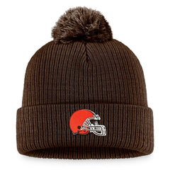 Cleveland Browns Women's Cuffed Knit Hat with Pom - Brown - Fanatics