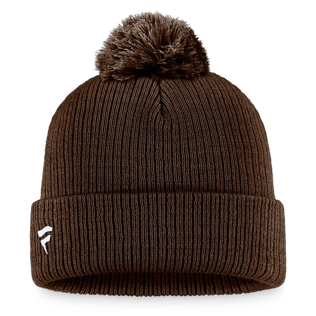 Cleveland Browns Women's Cuffed Knit Hat with Pom - Brown - Fanatics