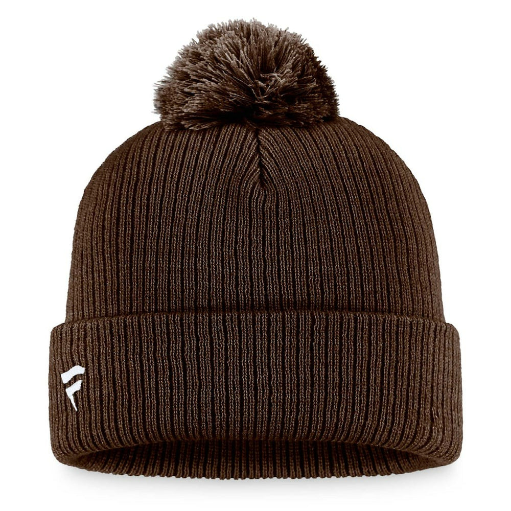 Cleveland Browns Women's Cuffed Knit Hat with Pom - Brown - Fanatics