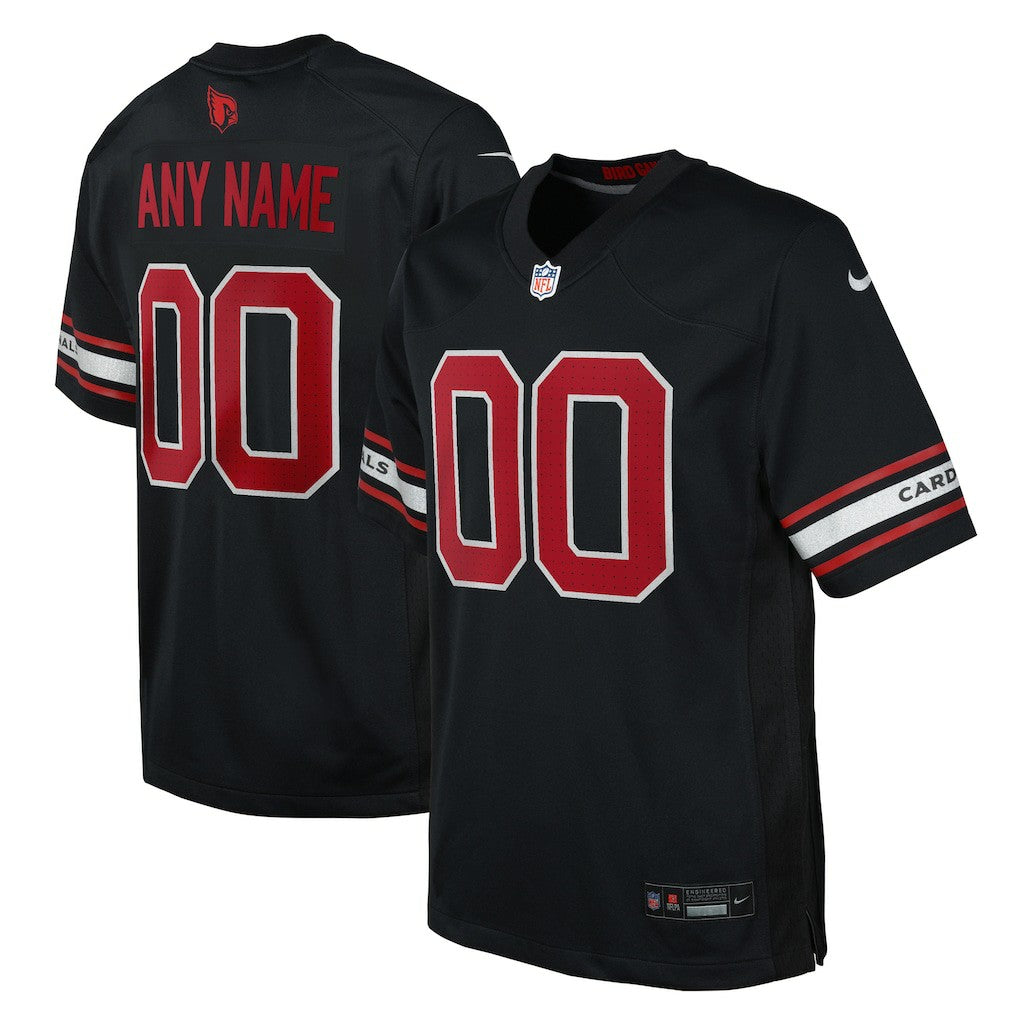 Arizona Cardinals Youth Alternate Custom Game Jersey - Black - Nike