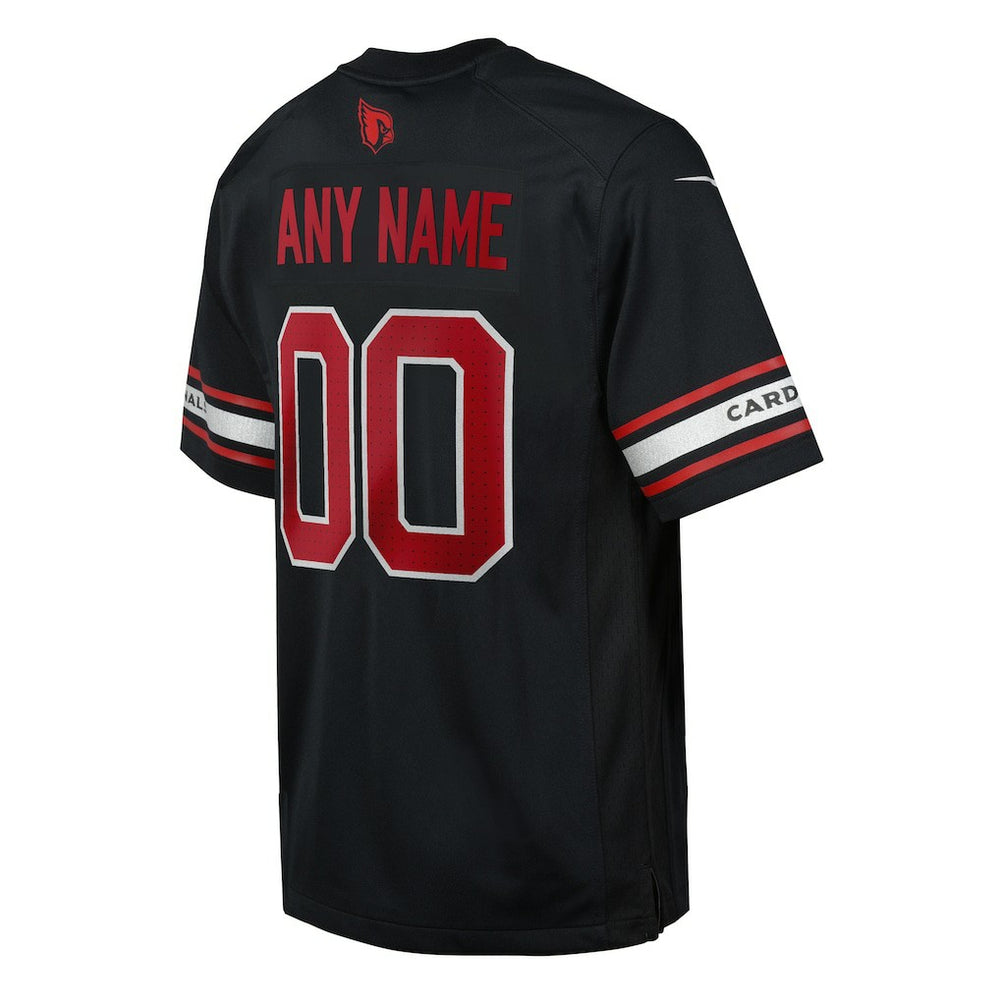Arizona Cardinals Youth Alternate Custom Game Jersey - Black - Nike