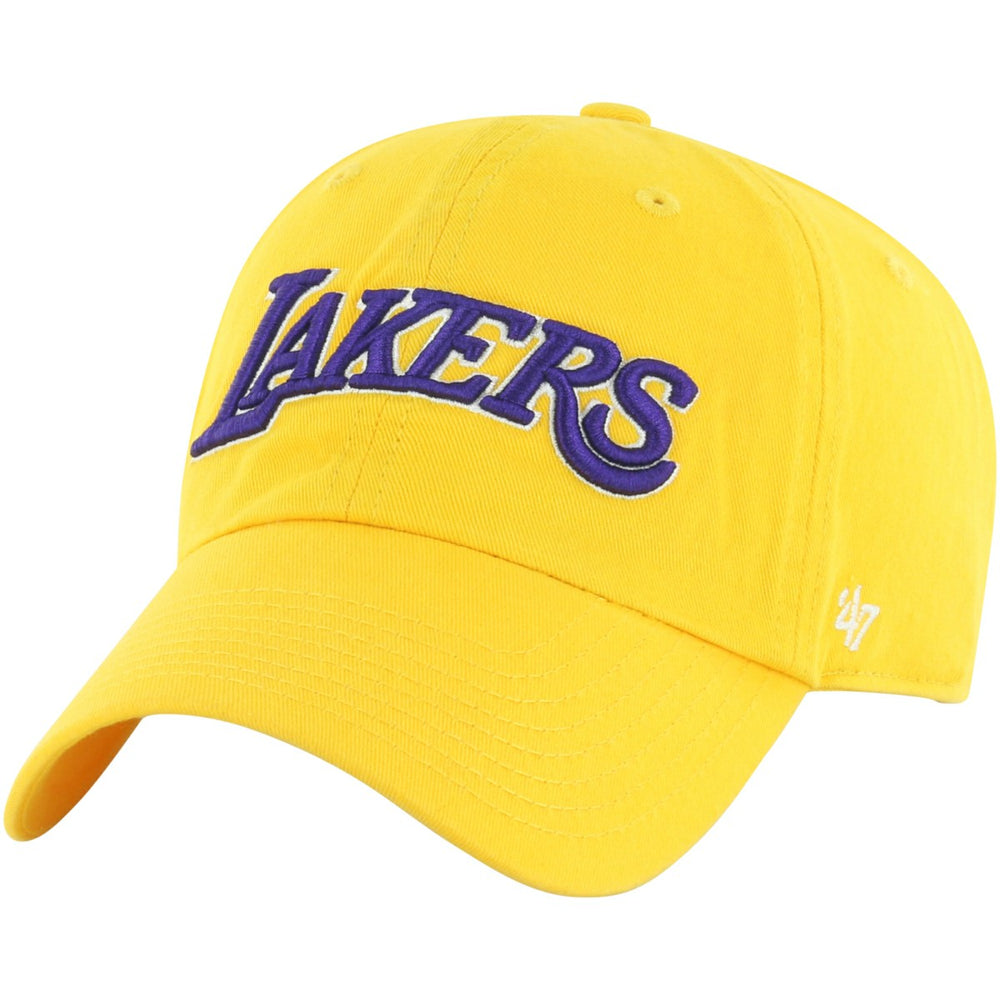 47 brand Los Angeles Lakers '47 Core Wordmark Clean Up Adjustable Hat Gold