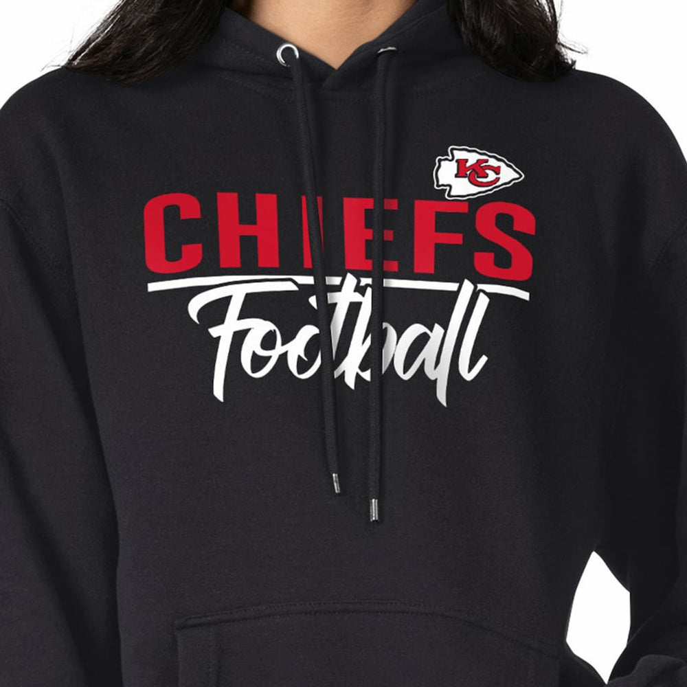 Kansas City Chiefs G-III 4Her by Carl Banks Women's Graphic Fleece Pullover Hoodie - Black - NFL