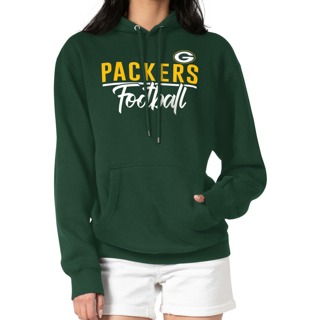 Green Bay Packers G-III 4Her by Carl Banks Women's Graphic Fleece Pullover Hoodie - Green - NFL