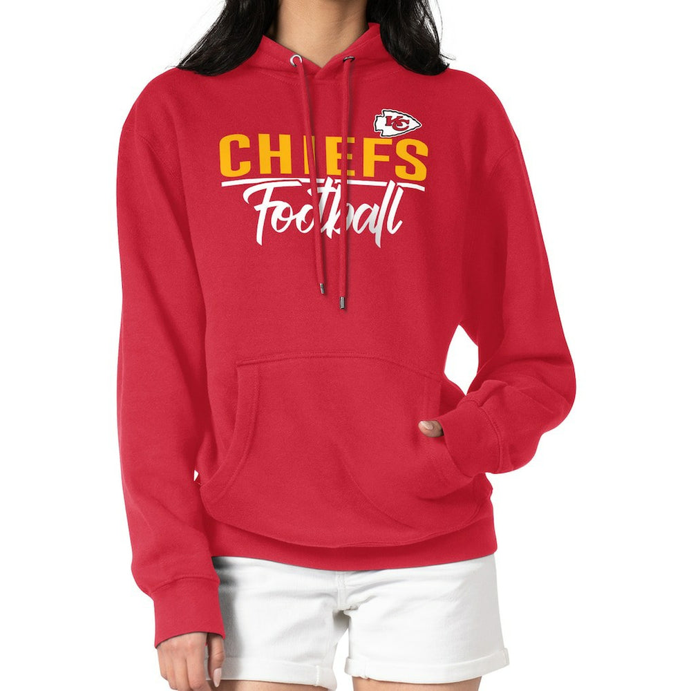 Kansas City Chiefs G-III 4Her by Carl Banks Women's Graphic Fleece Pullover Hoodie - Red - NFL